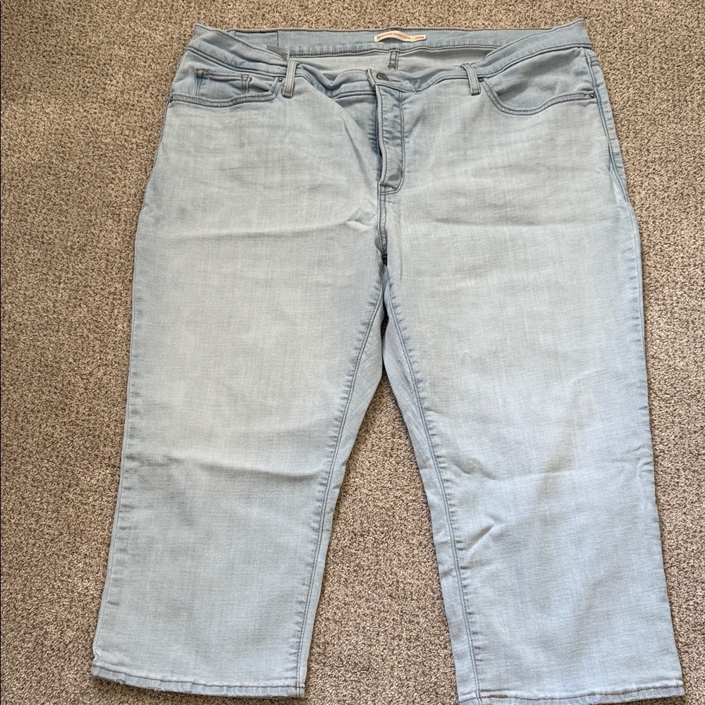 Light Blue Women's Jeans capris